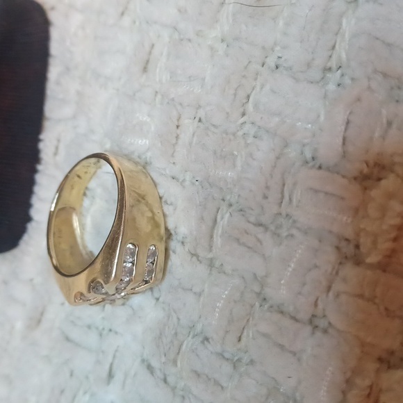 Vintage Mens 14 Kt Diamond Ring - Picture 4 of 10